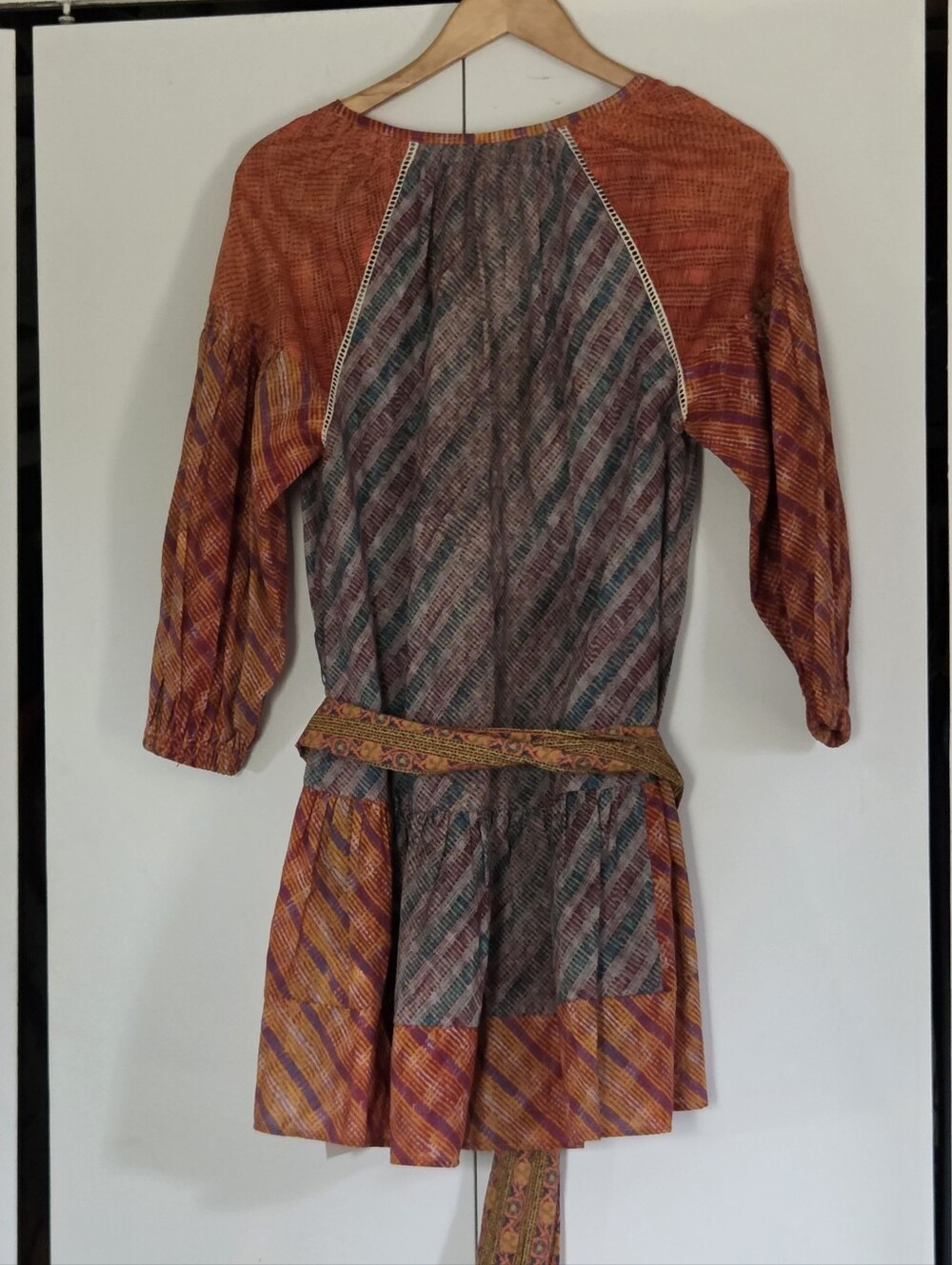 Boteh Rust Multicolor Boho Tunic Dress - Picture 2 of 5